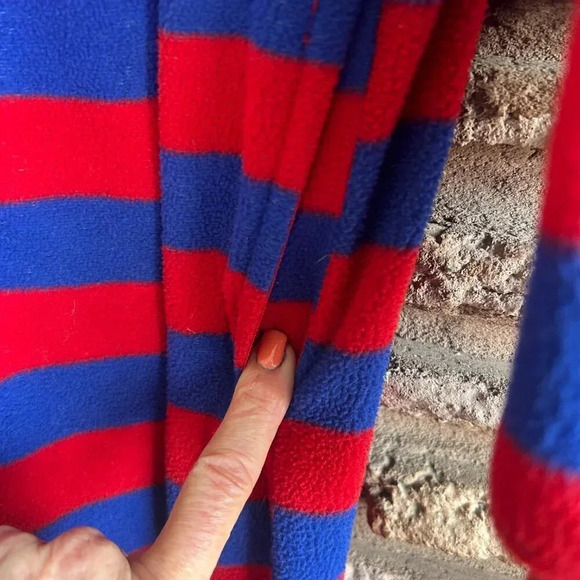 Nick and Nora Striped Sock Monkey Footed Footies 1 Piece Pajamas Size Medium - Picture 3 of 8